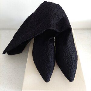 All Black Brand Lace Knee High Her Highness Women Size 8M US New